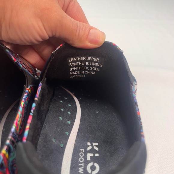 Klogs Footwear Moxy Swirl Print Leather‎ Clogs Shoes Women's Size 6.5 - Picture 6 of 9